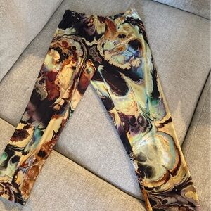 Fashion Nova Multicolor Abstract Leggings